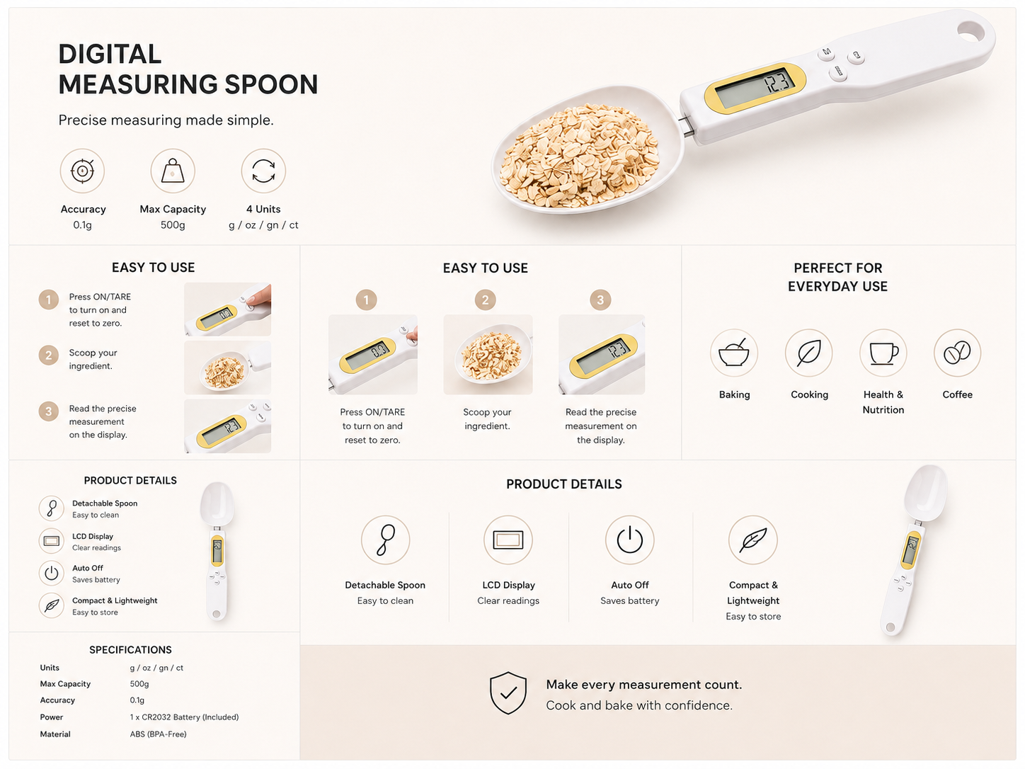 Digital spoon Scale