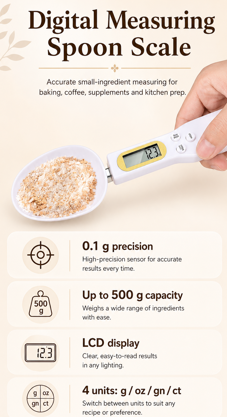 Digital spoon Scale